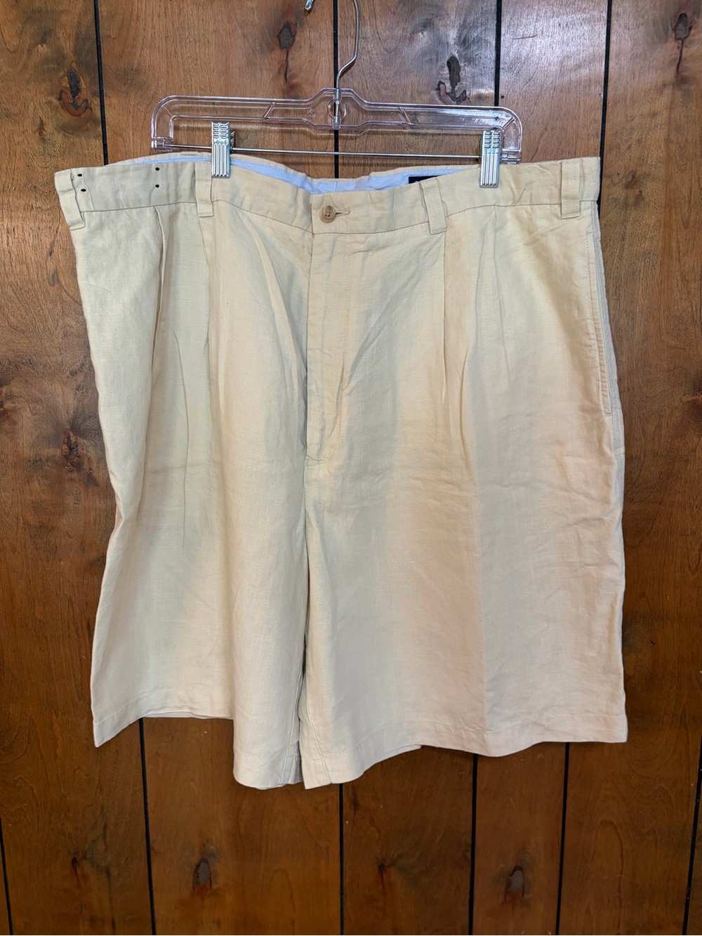 Daniel Cremieux Cream Flat Front Men's Shorts